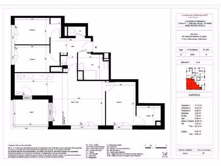 location appartement 4 pièces à nantes beaujoire - saint-joseph (44000) : à louer 4 pièces