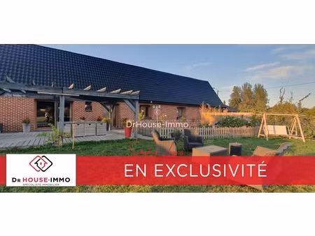 longère individuelle de plain-pied 163m2 5 pièces 59230 st-amand-les-eaux