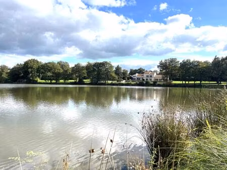 spacieuse villa avec etang privé de 34 hectares  deux gîtes  piscine intérieure