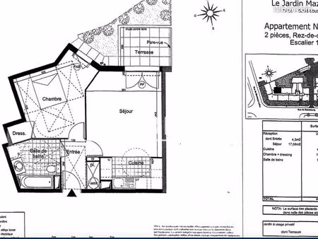 appartement 2 pièces 45 m²