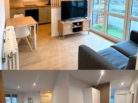 appartement 3 pièces rénové et meublé  balcon  parking