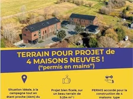 projet de construction de 4 maisons avec permis !!