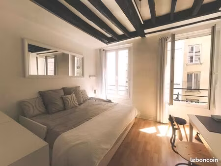 studio meublé 20 m2  boulevard saint-michel/quai saint-michel dans le 5e - quartier de la 