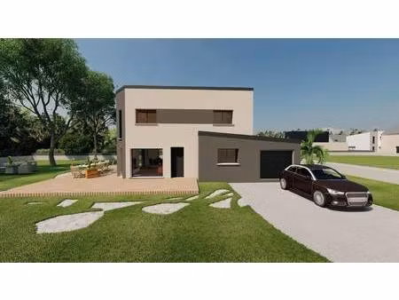 terrain avec maison neuve à vendre