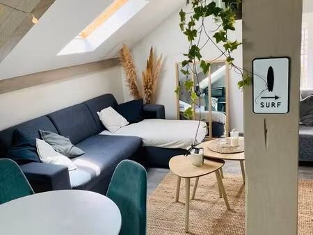 location t2 bidart centre - bail mobilités -33m² loi carrez ( 45m² en sol)