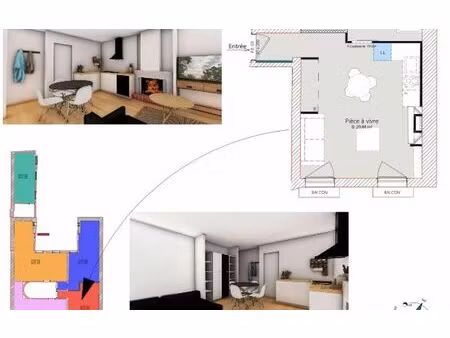 appartement toulouse 23.93 m² t-1 à vendre  131 450 €