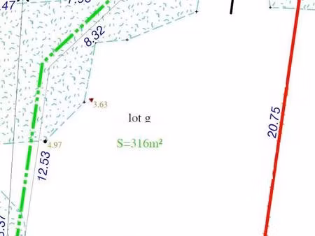 terrain constructible viabilisé à vendre