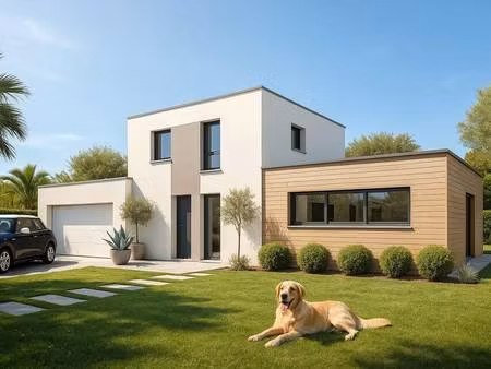 terrain avec maison neuve à vendre