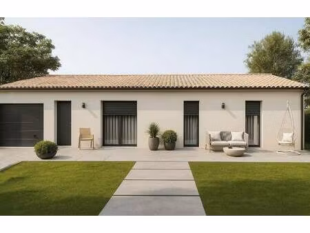 terrain avec maison neuve à vendre