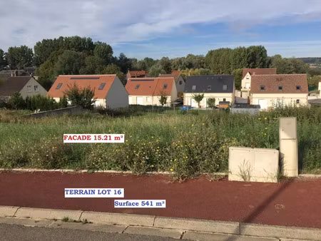 vente terrain à batir 541 m² à noyon (60400)  51 000 €