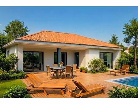 terrain avec maison neuve à vendre