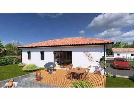 terrain avec maison neuve à vendre