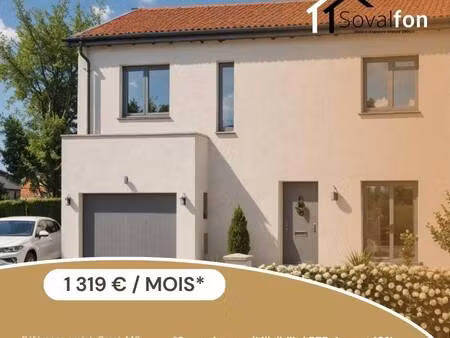 terrain avec maison neuve à vendre