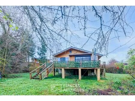chalet sur le domaine de l'île verte de juziers à moins de 50 minutes de paris