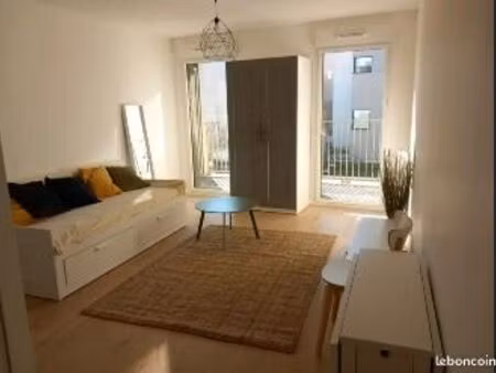 studio meublé – résidence récente (2022) – métro saint-fargeau