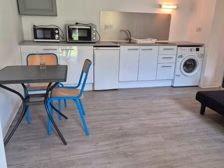 loue t2rdc avec jardin et accès piscine dans propriété eq