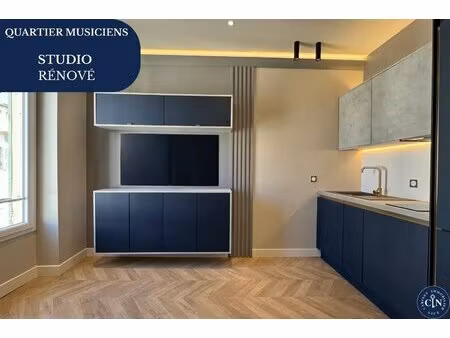 studio entièrement rénové – quartier des musiciens