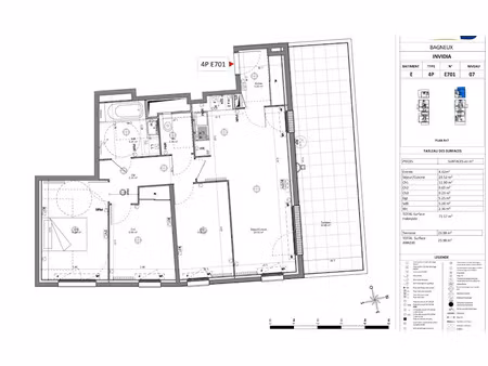 location appartement 4 pièces 72 m² à bagneux (92220)  1 454 €