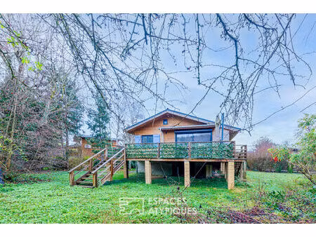 chalet sur le domaine de l'île verte de juziers à moins de 50 minutes de paris