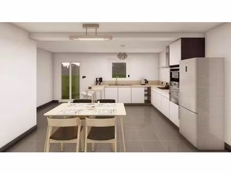 terrain avec maison neuve à vendre