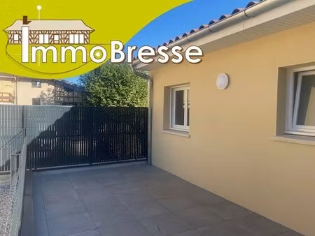 montrevel en bresse - a louer - appartement type 3 neuf - terrasse