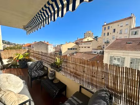cannes  centre-petit juas  lumineux  2pieces  44m²  terrasse exposition sud  etage eleve  