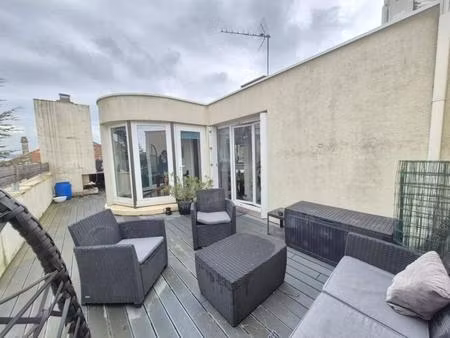 centre ville de la talaudiere  duplex f5 de 152m²  terrasse de 36m²