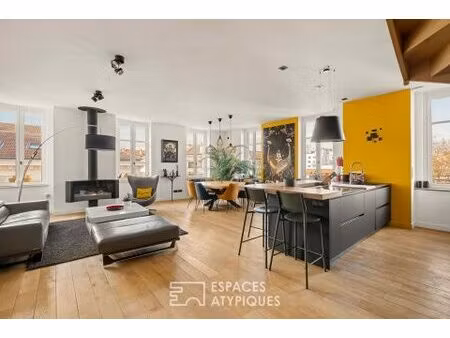 duplex d'exception en dernier étage avec vue à foch