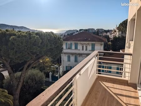 studio neuf vue mer à cimiez avec terrasse et cave - sea view studio in cimiez