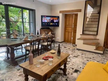 maison meublée 4ch + jardin