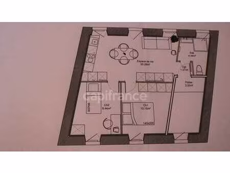 vente appartement 3 pièces à audierne (29770) : à vendre 3 pièces / 45m² audierne