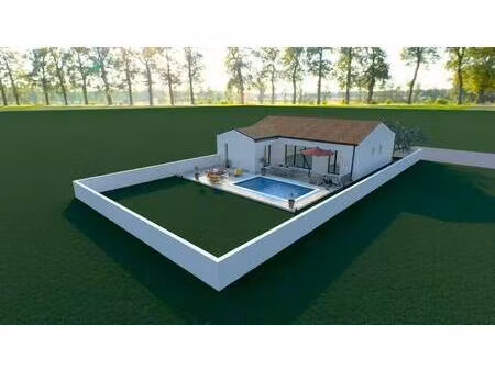 terrain avec maison neuve à vendre