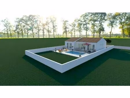 terrain avec maison neuve à vendre