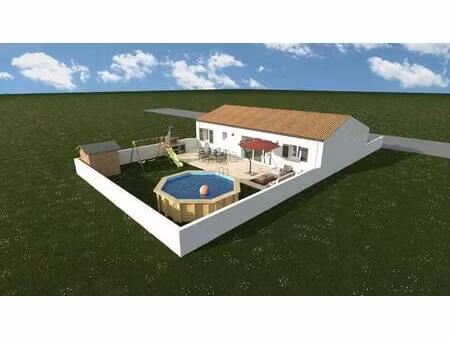 terrain avec maison neuve à vendre