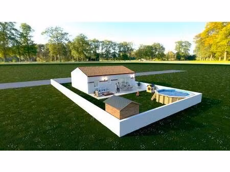 terrain avec maison neuve à vendre
