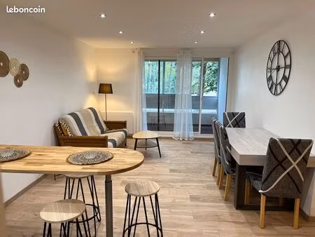 t3 meublé 60 m² – bellegarde-sur-valserine – garage + cave