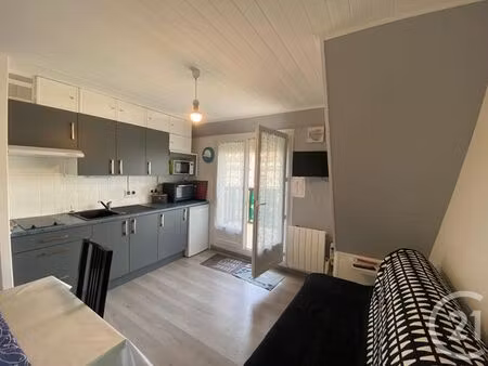 appartement à louer - 2 pièces - 28 m2 - villers sur mer - 14 - basse-normandie