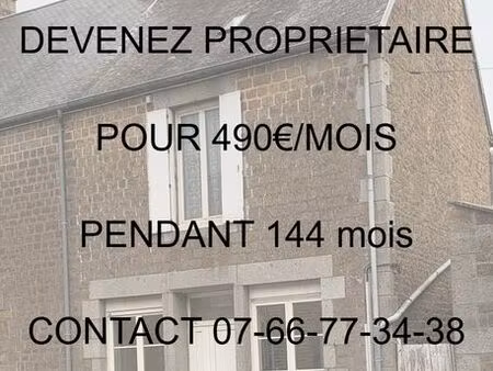 devenez propriétaire maison avec gros travaux pour le prix d'un loyer 490/mois