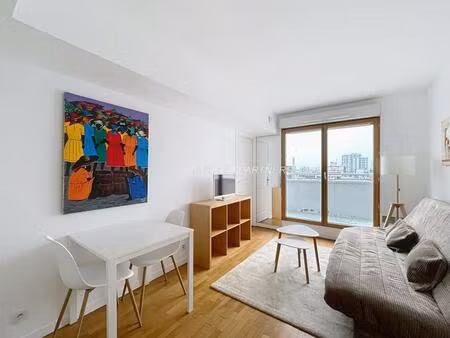 studio meublé  balcon  19e arrondissement