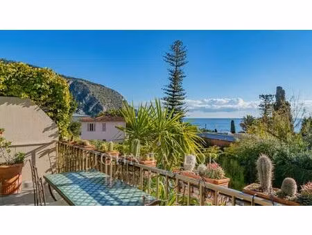 villa mitoyenne - 4 chambres - vue mer - èze bord de mer