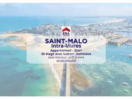 appartement 1 pièces 33 m² à vendre / acheter saint-malo 35400 ? | era immobilier