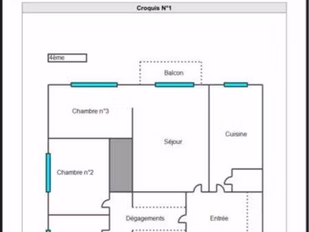 location t4/f4 champigny 78m2 proche transport