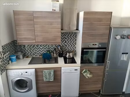 saint andré : très beau t2 meublé à louer à l'année avec garage