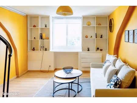 duplex de 32m² complètement rénové  aménagé et équipé situé en plein centre-ville de villi