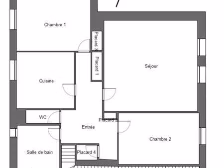 vente appartement 4 pièces à châteauneuf-du-faou (29520) : à vendre 4 pièces / 93m² châtea