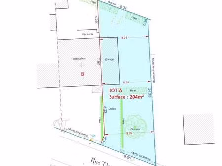 vente terrain à vannes (56000) : à vendre / 204m² vannes