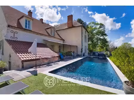 allier  charroux luxueuse maison de maitre xviiième renovee  piscine et dependances...