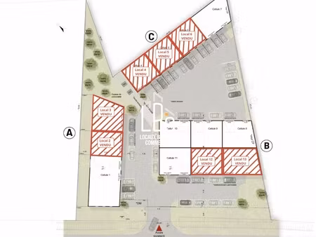 vente local commercial 2 pièces