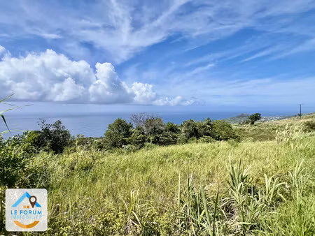 saint joseph 97480 - terrain avec vue mer - aucun vis à vis