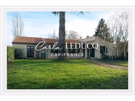 maison de plain-pied de 112 m² - 5 pièces – terrain clos et arboré de 1 250 m² à vendre ni